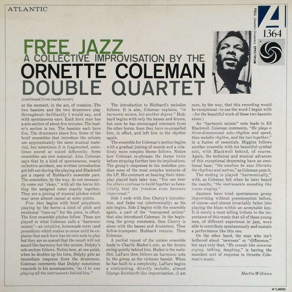 The Ornette Coleman Double Quartet - Free Jazz(LP, Album, RE, RM, Gat)