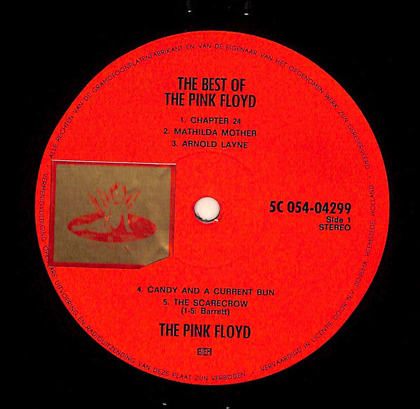 The Pink Floyd* - The Best Of The Pink Floyd (LP, Comp, Red)