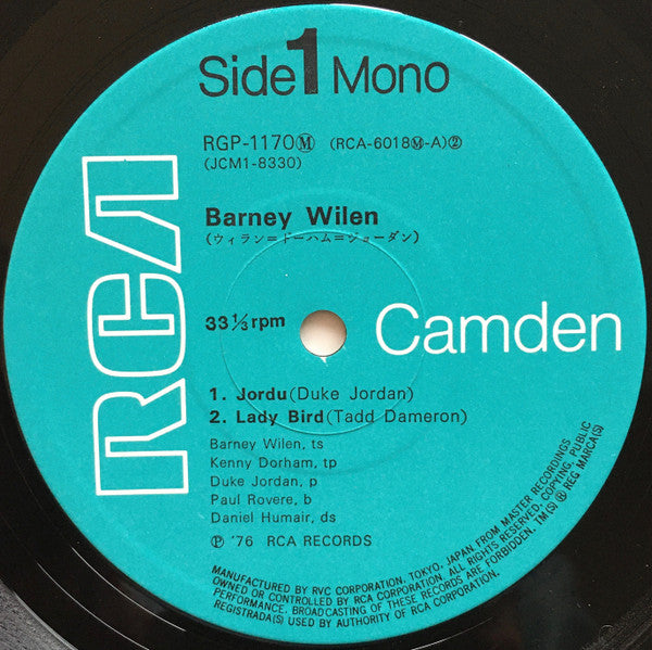 Barney Wilen - Barney (LP, Album, Mono, RE)