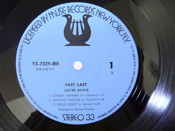 Lester Bowie - Fast Last! (LP, Album)