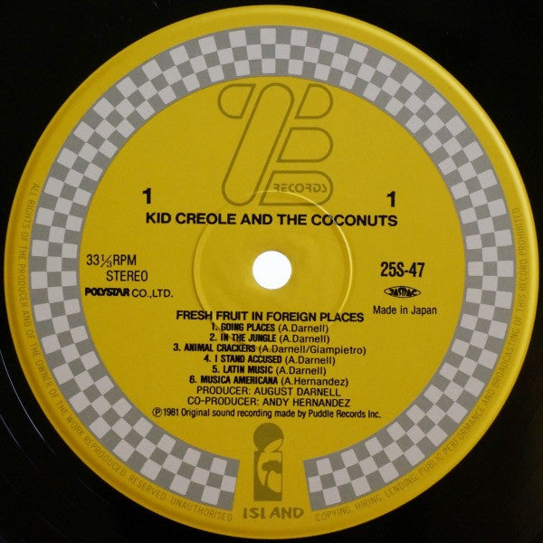 Kid Creole And The Coconuts - Fresh Fruit In Foreign Places(LP, Album)