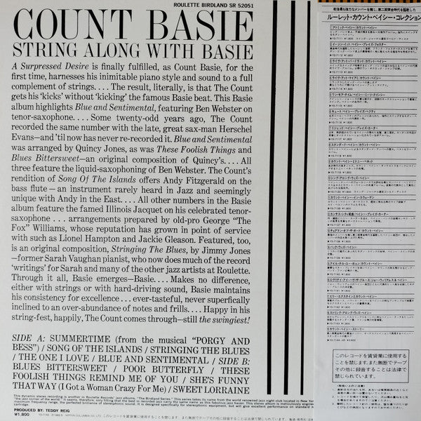 Count Basie - String Along With Basie (LP, Album)