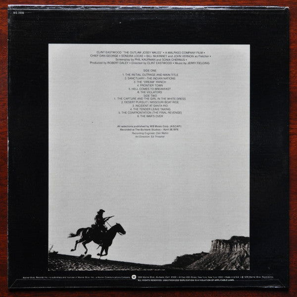 Jerry Fielding - The Outlaw Josey Wales (Original Sound Track)(LP, ...