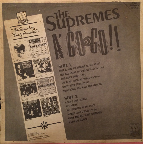 The Supremes - A' Go-Go (LP, Album, Ind)