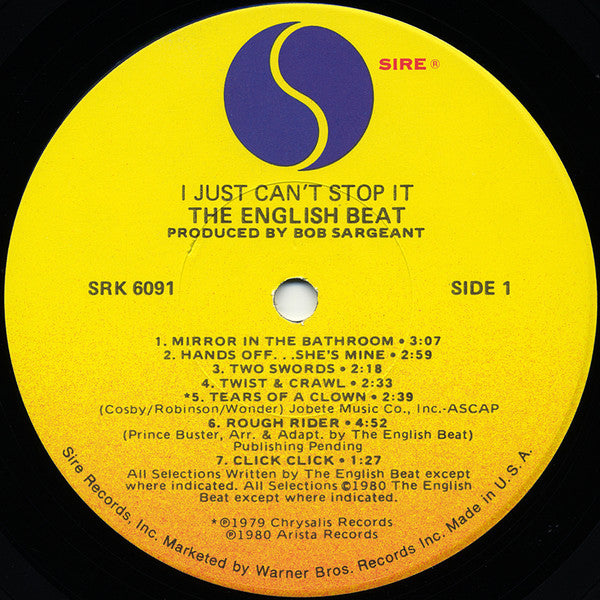 The English Beat* - I Just Can't Stop It (LP, Album, Los)
