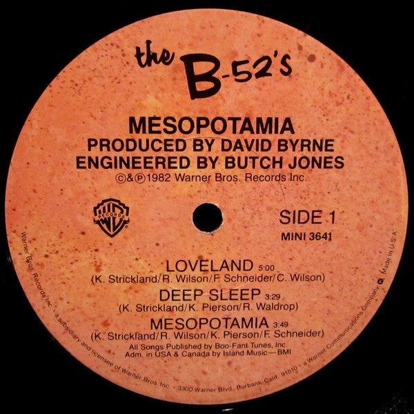 The B-52's - Mesopotamia (LP, MiniAlbum, Los)