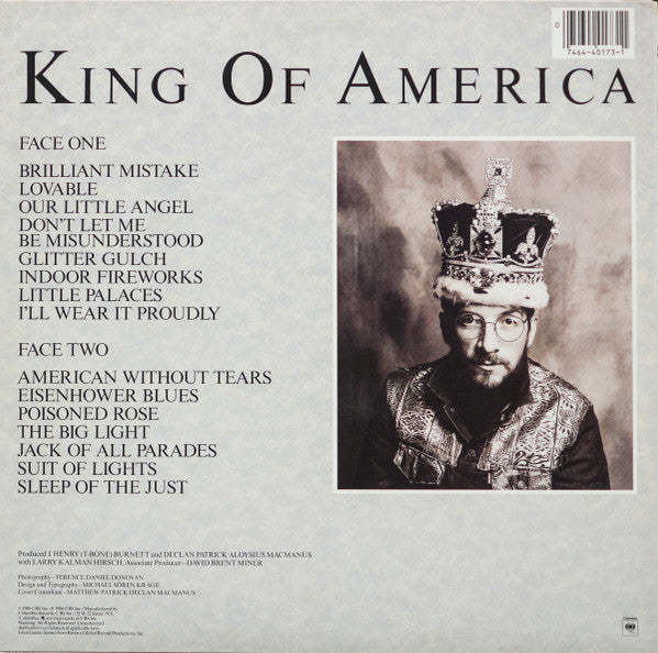 The Costello Show - King Of America(LP, Album, Car)