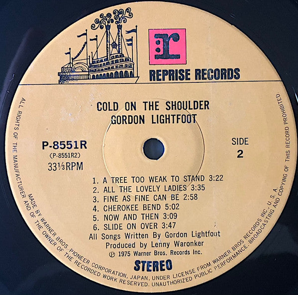 Gordon Lightfoot - Cold On The Shoulder (LP, Album)