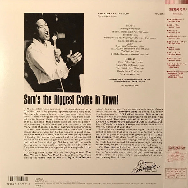 Sam Cooke - Sam Cooke At The Copa (LP, Album, RE)