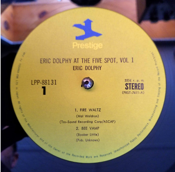 Eric Dolphy - At The Five Spot, Volume 1. (LP, Album, RE)