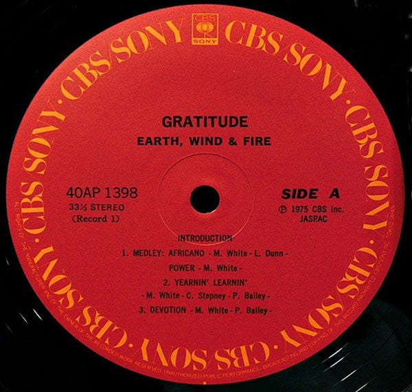 Earth, Wind & Fire - Gratitude (2xLP, Album, RE)