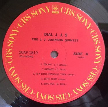 The J.J. Johnson Quintet - Dial J.J. 5 (LP, Album, Mono, RE)