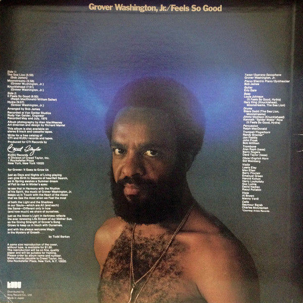 Grover Washington, Jr. - Feels So Good (LP, Album, Ltd, RE)