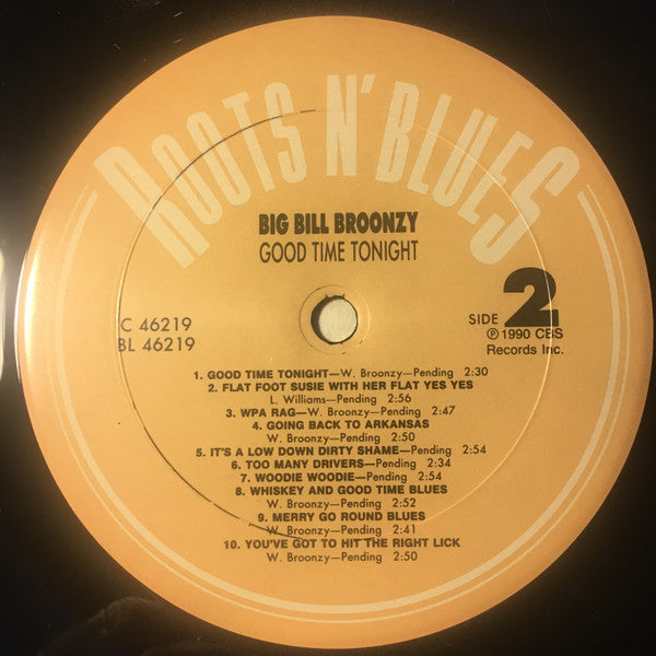 Big Bill Broonzy - Good Time Tonight (LP, Comp, RM)