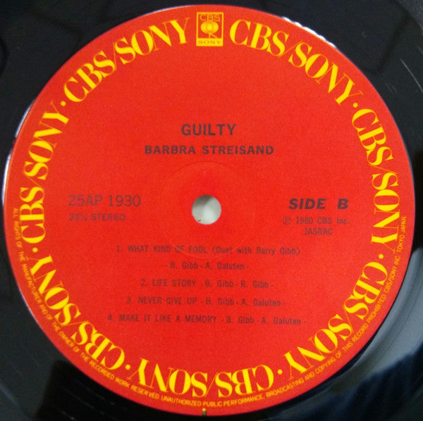 Streisand* - Guilty (LP, Album)