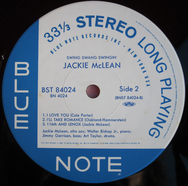 Jackie McLean - Swing, Swang, Swingin' (LP, Album, Ltd, RE)