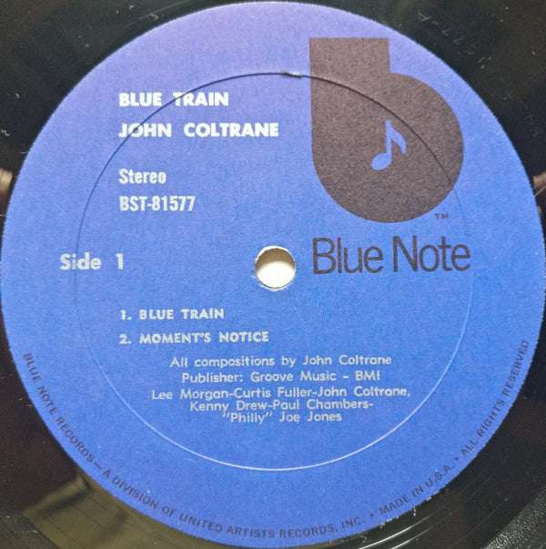 John Coltrane - Blue Train (LP, Album, RE, Bla)