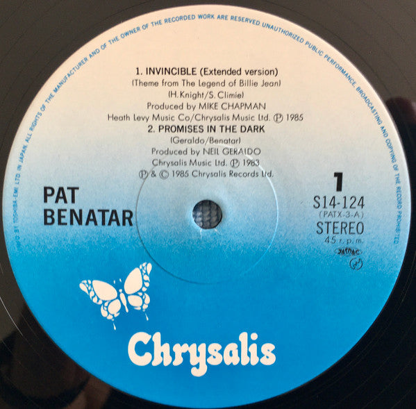 Pat Benatar - Invincible (Theme From The Legend Of Billie Jean)(12"...