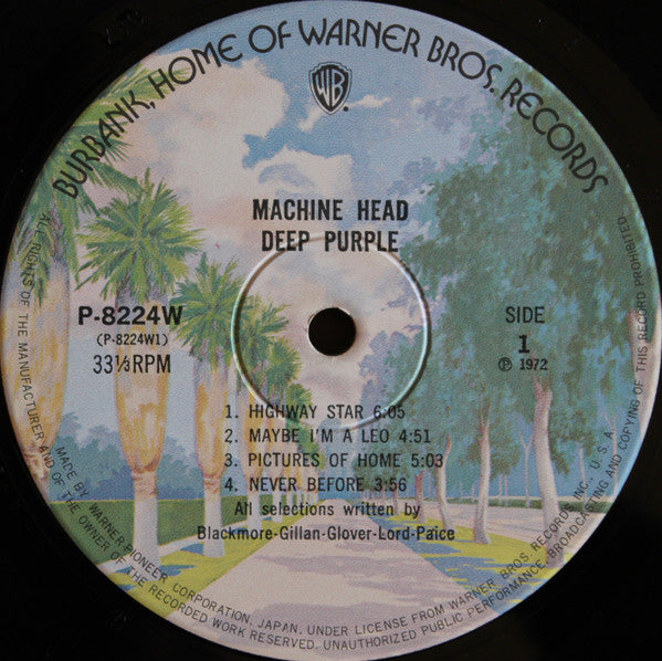 Deep Purple - Machine Head (LP, Album, RE, Gat)