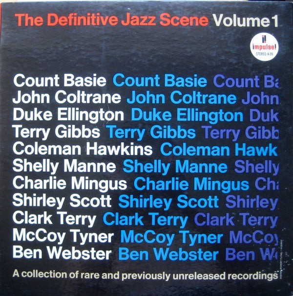 Various - The Definitive Jazz Scene (Volume 1) (LP, Comp, RE)