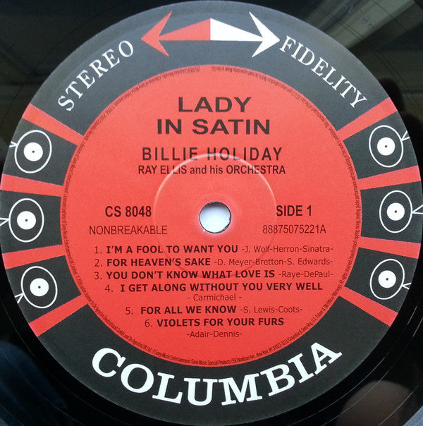 Billie Holiday - Lady In Satin(LP, Album, RE, 180)