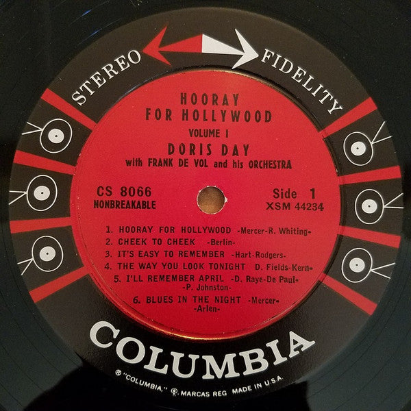 Doris Day - Hooray For Hollywood Volume 1 (LP, Album)