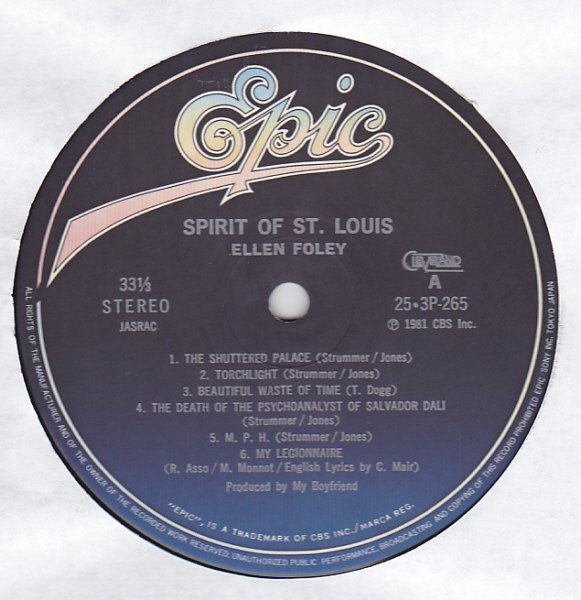 Ellen Foley - Spirit Of St. Louis (LP, Album)