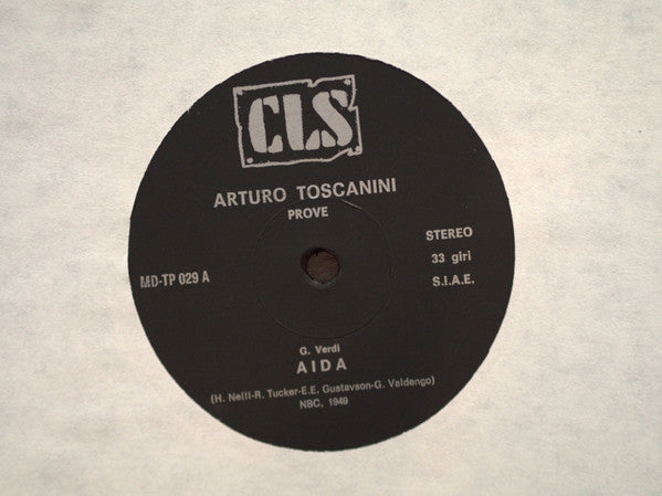 Arturo Toscanini - Prove (LP, Album, Mono)