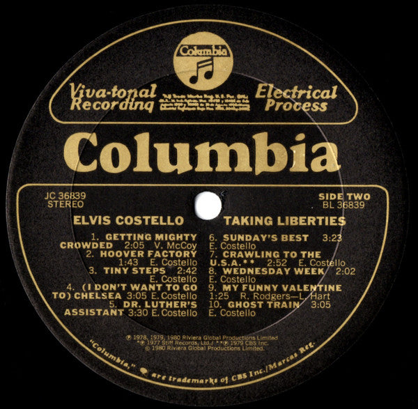 Elvis Costello - Taking Liberties (LP, Comp, RE)