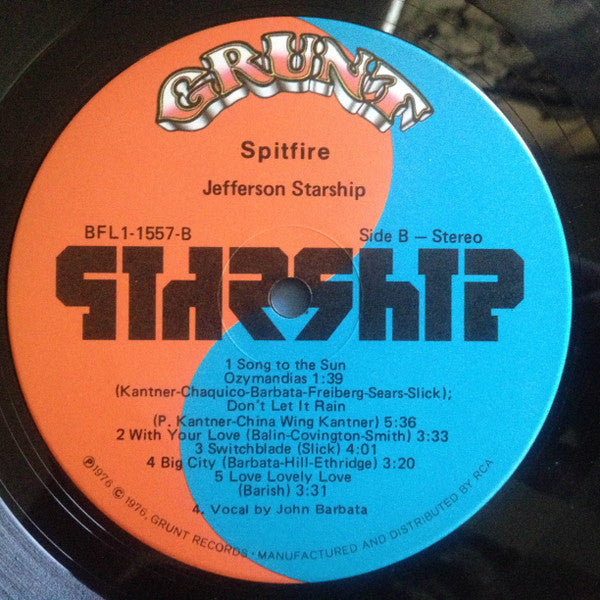 Jefferson Starship - Spitfire (LP, Album)