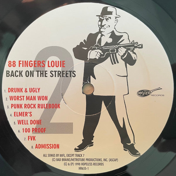 88 Fingers Louie - Back On The Streets (LP, Album)