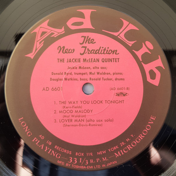 Jackie McLean - Presenting... Jackie McLean (LP, Album, Mono, RE)