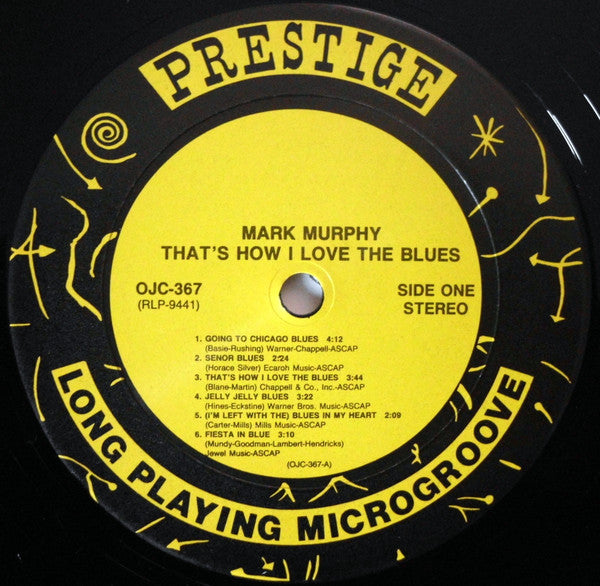Mark Murphy - That's How I Love The Blues! (LP, Album, RE, RM)