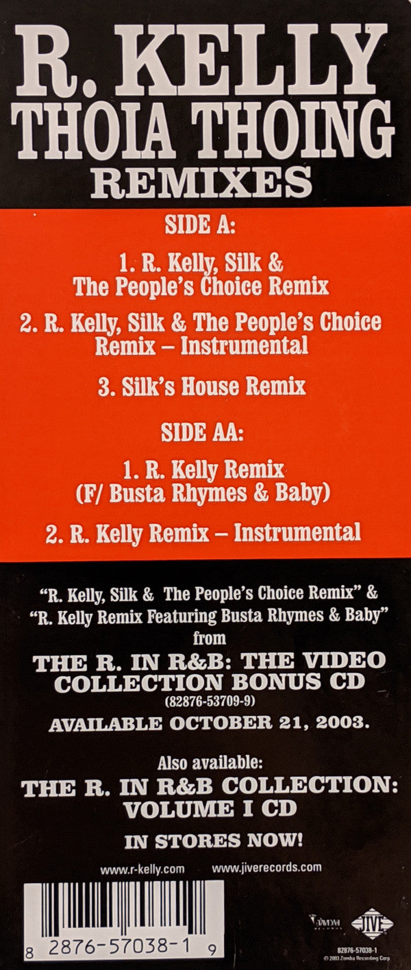 R. Kelly - Thoia Thoing (Remixes) (12"")