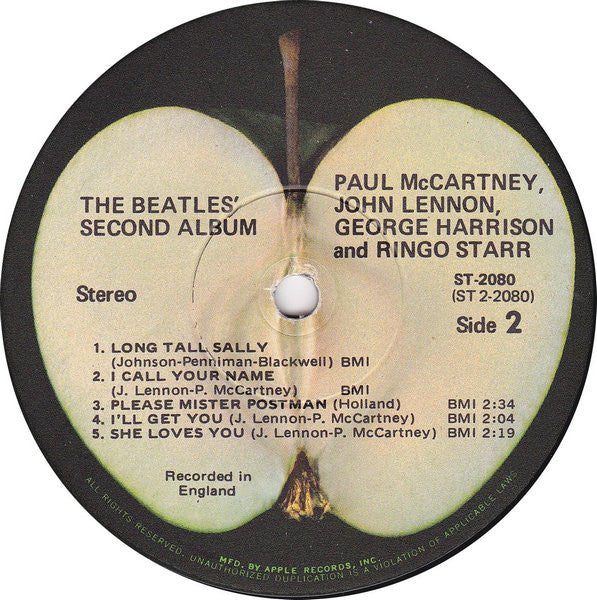 The Beatles - The Beatles' Second Album (LP, Album, RE, All)