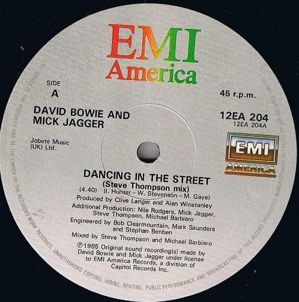 David Bowie And Mick Jagger - Dancing In The Street (12"", Single)