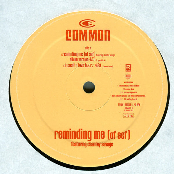 Common Featuring Chantay Savage - Reminding Me (Of Sef) (12"")