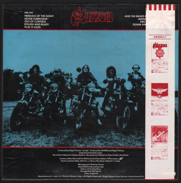 Saxon - Denim And Leather (LP, Album)