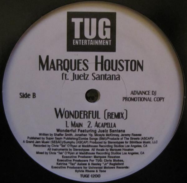 Marques Houston Ft. Juelz Santana - Wonderful (Remix) (12"", Promo)