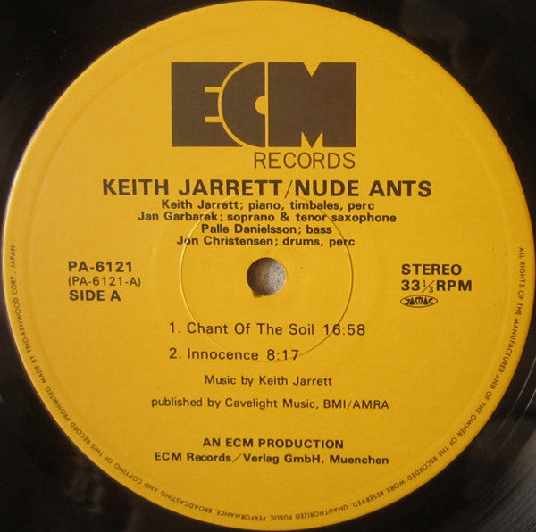 Keith Jarrett - Nude Ants / Sunshine Song (2xLP, Album)