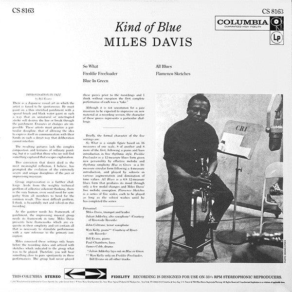 Miles Davis - Kind Of Blue (LP, Album, RE, RM, 200)