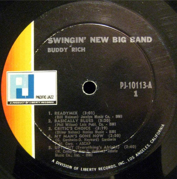 Buddy Rich - Swingin' New Big Band (LP, Album)