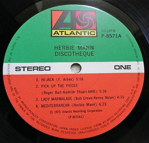 Herbie Mann - Discothèque (LP, Album)