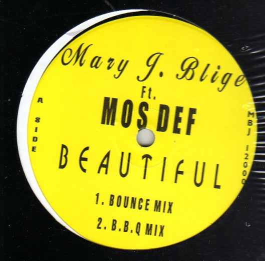 Mary J. Blige Ft. Mos Def - Beautiful (12"", M/Print, Unofficial)