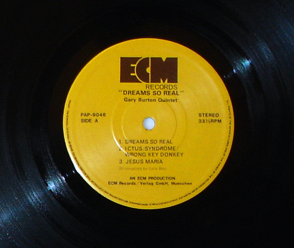 Gary Burton Quintet - Dreams So Real - Music Of Carla Bley (LP, Album)