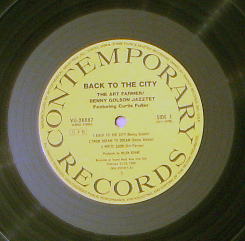 The Jazztet - Back To The City(LP, Album)