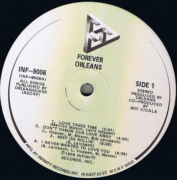 Orleans - Forever (LP, Album, Glo)