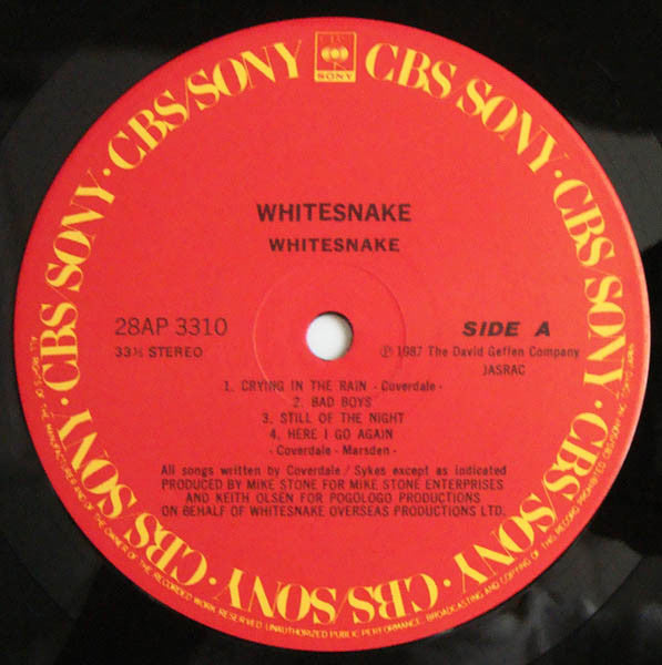 Whitesnake - Whitesnake (LP, Album)