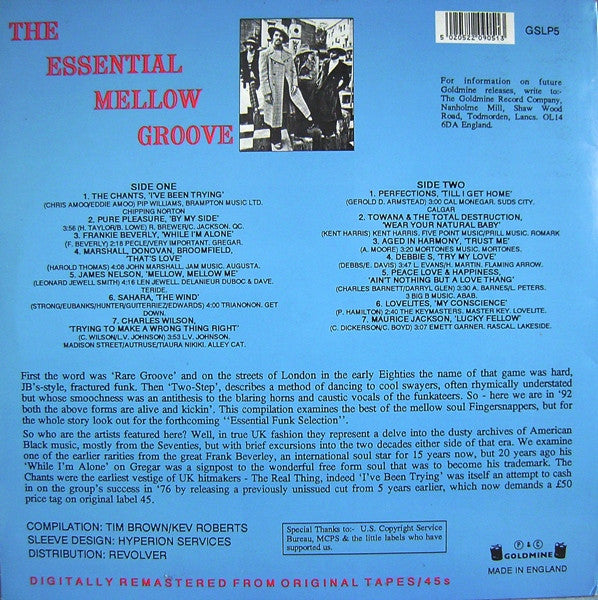 Various - The Essential Mellow Groove (LP, Comp, RM)
