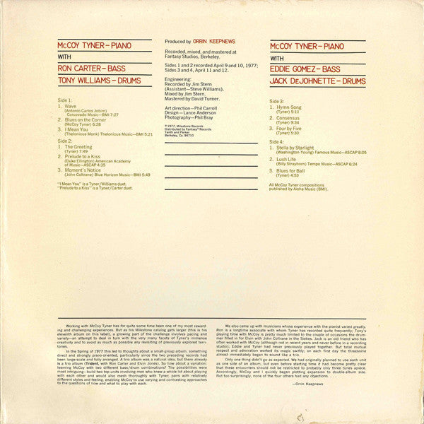 McCoy Tyner - Supertrios (2xLP, Album, Gat)